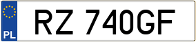 Trailer License Plate